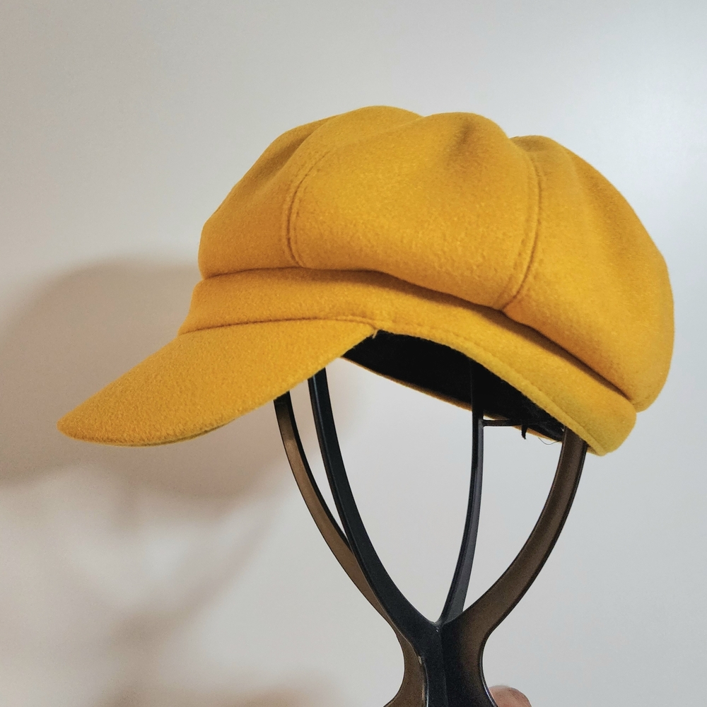 Yellow Newsboy Cap